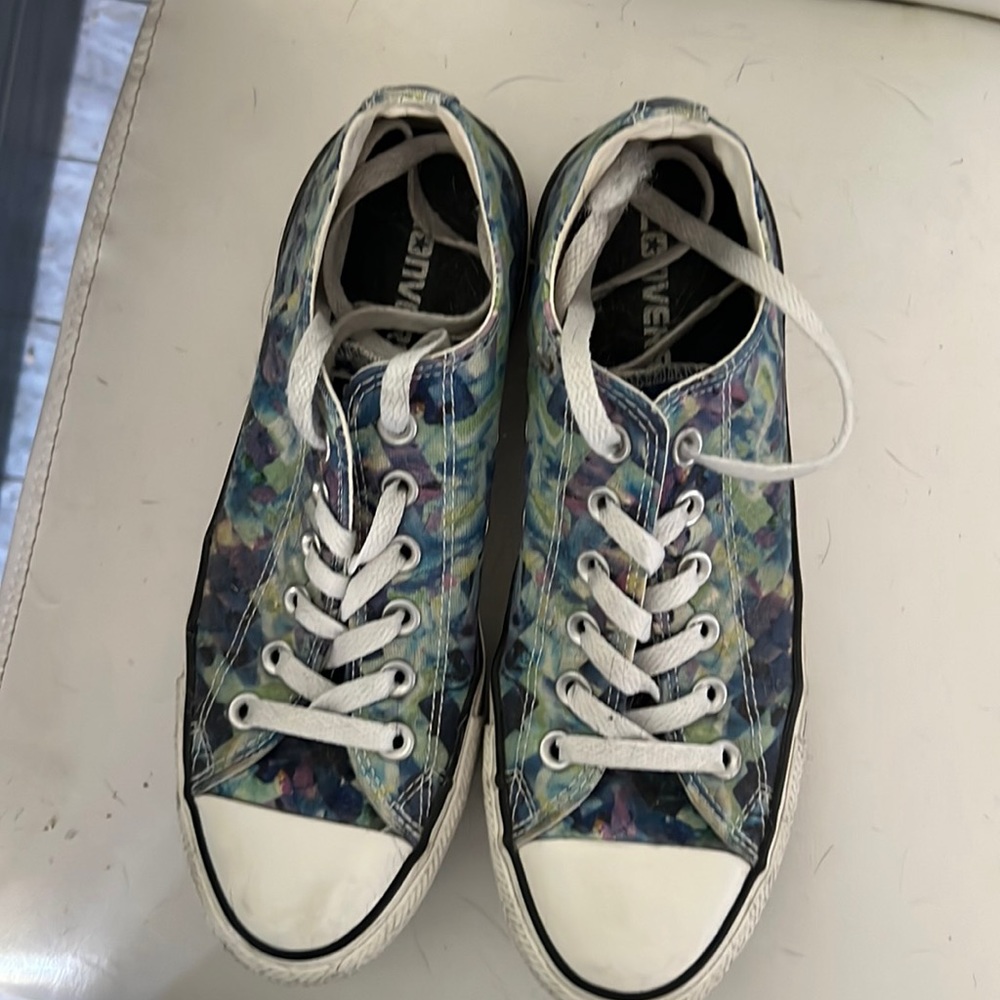 Multi colored blue Converse All Stars